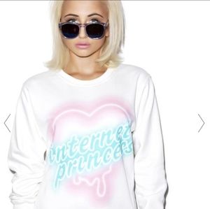 ISO Dolls Kill x Local Heroes Internet Princess Sweatshirt L